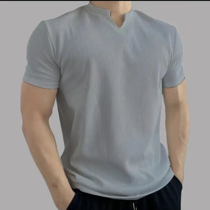 Camisetas curtas de fitness verão nova textura anti-rugas tops de secagem rápida