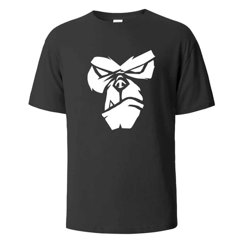 Simple Monkey Pattern T Shirts For Men Summer Fashion Crew Neck 3D Printed Kids T-shirts Trend Streetwear Breathable Sports Tees