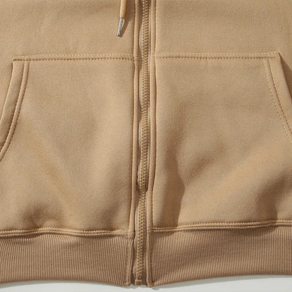 Goofy masculino impressão dos desenhos animados hoodie primavera outono feminino moletom de grandes dimensões com zíper novo casal rua moda casaco