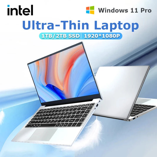 14.1 "ultra fino windows 11 pro computador portátil intel atom a3950 12gb ram 1tb 2tb ssd notebook pc 1080p hd escritório estudo laptops