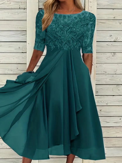 Vestido de noite vestidos 2025 mulher elegante temperamento suave slimi irregular cor sólida moda banquete chiffon francês