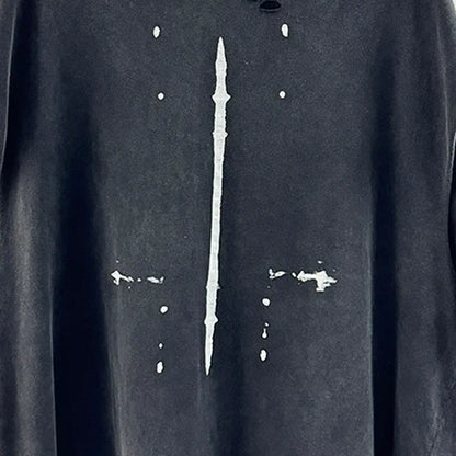 Crânio vermelho impressão de dedo buraco danificado saint tanque t das mulheres dos homens streetwear colete de grandes dimensões vintage washe preto sem mangas t camisa