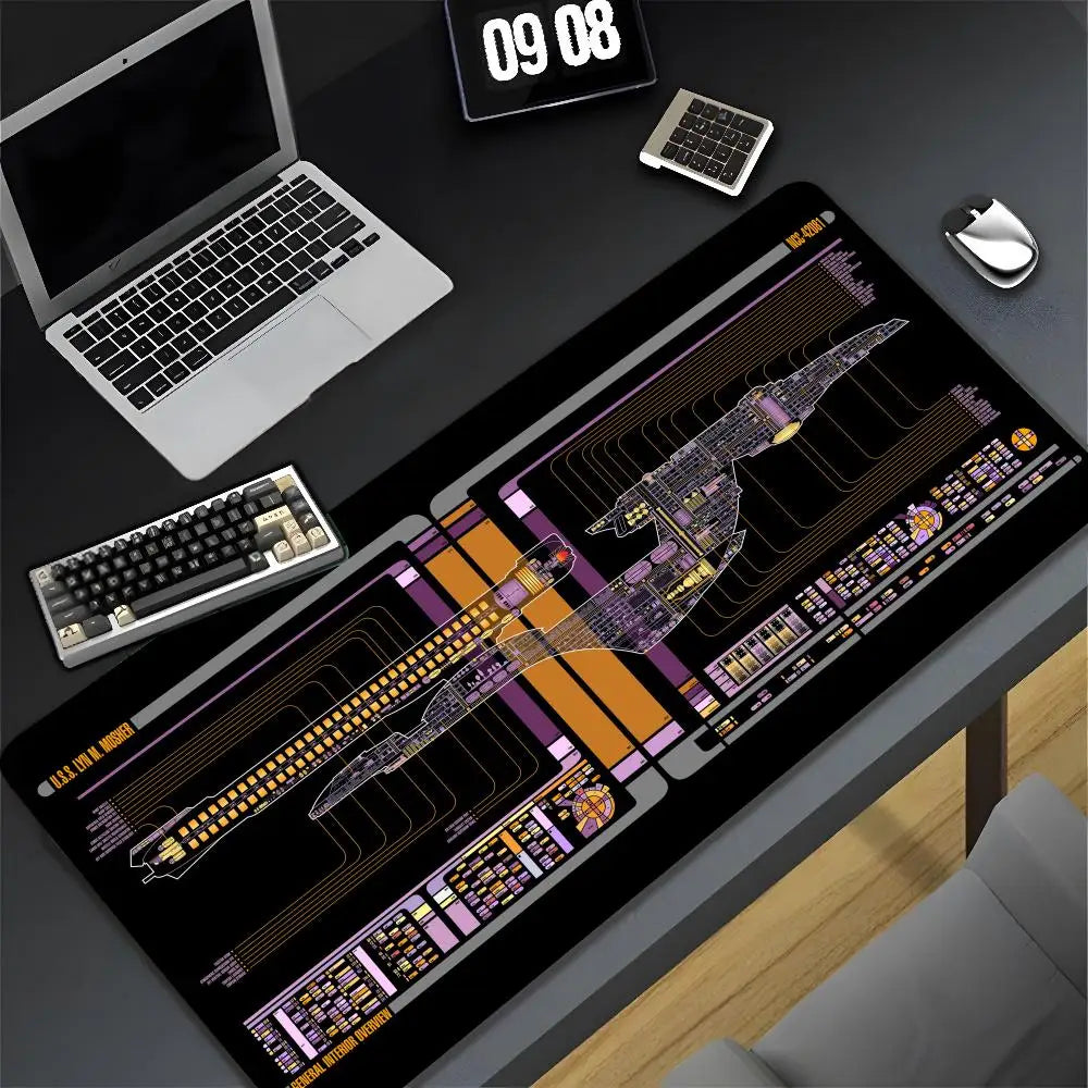 Estrela filmt-rek claro mouse pad xxl gamer gaming computador otaku borda de travamento diy personalizado foto portátil notebook tapete de mesa