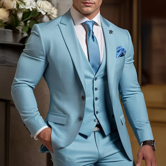 Terno formal masculino de 3 peças terno de casamento smoking noivo roupa personalizada festa elegante terno para melhor homem XS-5XL