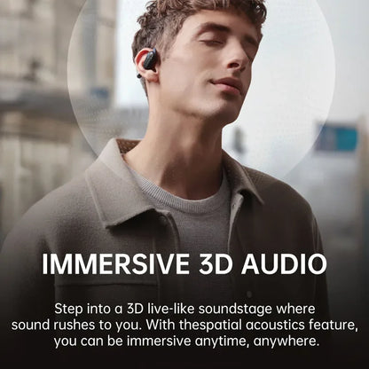 Baseus Bowie MF1/Eli 15i Fit Open-Ear Sport Fones de ouvido sem fio Bluetooth 5.4 Ganchos para os ouvidos Big Bass Sport Fones de ouvido 60 horas de reprodução