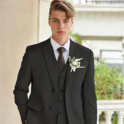 Conjunto completo de traje profissional masculino de negócios traje formal do noivo casamento padrinho traje casual terno