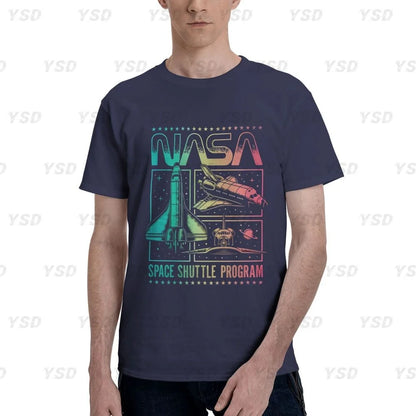 Camiseta esportiva masculina Nasa Space, aconchegante, camiseta grande