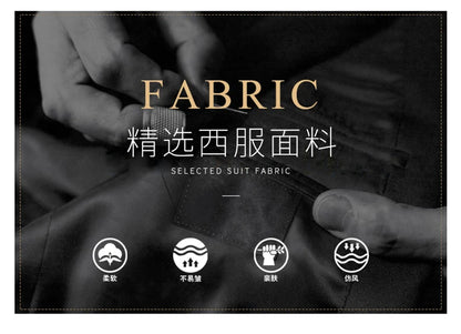 Terno (blazer + calças) masculino casual formal negócios cavalheiro cor sólida hospedagem quatro estações emagrecimento casamento moda terno