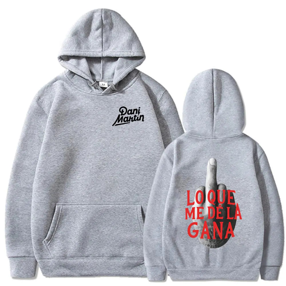 Dani martin lo que me de la gana álbum hoodies das mulheres dos homens roupas moda hip hop oversized moletom com capuz pullovers casuais