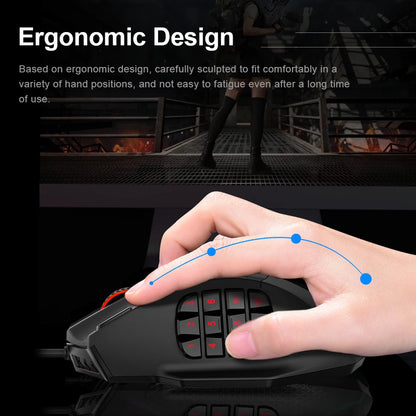 E-YOOSO X-39 USB Wired RGB Gaming Mouse 24000 DPI SG8960 19 botões mouse óptico de jogo programável para computador PC laptop