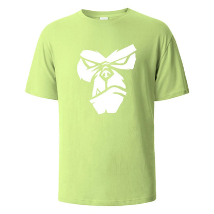 Simple Monkey Pattern T Shirts For Men Summer Fashion Crew Neck 3D Printed Kids T-shirts Trend Streetwear Breathable Sports Tees