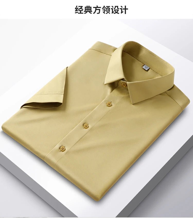 6x homem camisa sem mangas verão novo estilo seda gelo, sensação de gelo, alta qualidade tamanho grande sem ferro, negócios e lazer