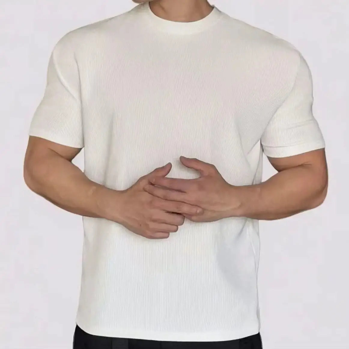 Camisetas curtas de fitness verão nova textura anti-rugas tops de secagem rápida