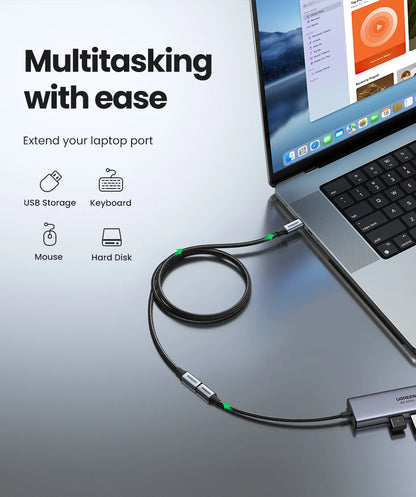 Ugreen usb c cabo de extensão tipo c cabo extensor USB-C thunderbolt 3 para xiaomi nintendo interruptor usb 3.1 cabo de extensão usb