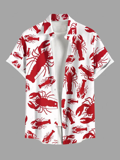 Verão plus size camisa masculina impressão 3d havaí camisas botão acima praia férias camisas de manga curta camisas casuais para homem