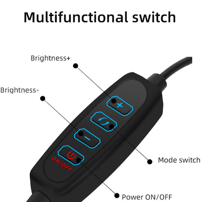 10 Inch Professional Fill Light Set with 360° Rotation & Multifunctional Switch - Perfect for Photography & Videography!